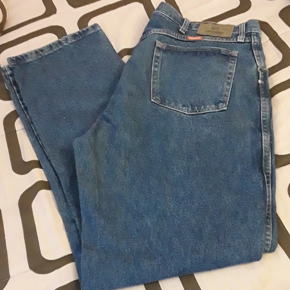 Wrangler Mens Jeans Blue 38x34 Regular